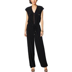 emma and michele sleeveless belted jumpsuit